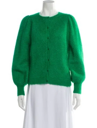 Pre-owned La Maille Sezane Crew Neck Sweater In Green