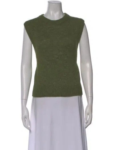 Pre-owned La Maille Sezane Crew Neck Sweater In Green