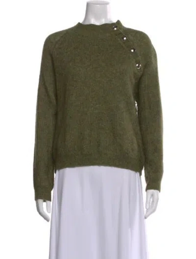 Pre-owned La Maille Sezane Crew Neck Sweater In Green
