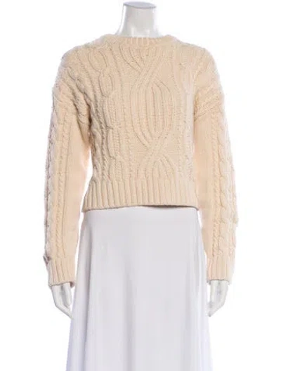 Pre-owned La Maille Sezane Crew Neck Sweater In Neutral