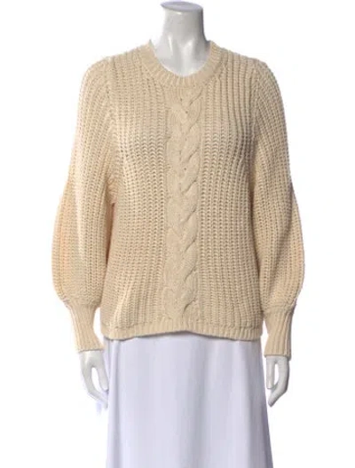 Pre-owned La Maille Sezane Crew Neck Sweater In Neutral