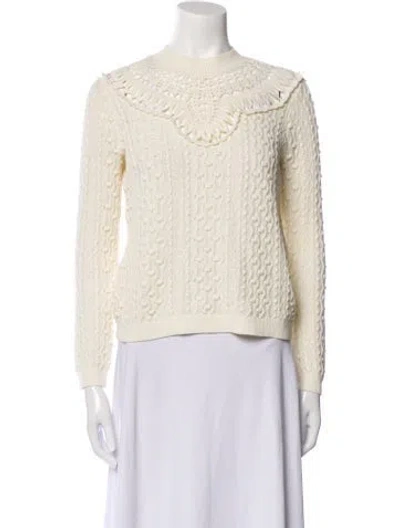 Pre-owned La Maille Sezane Crew Neck Sweater In Neutral