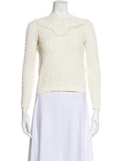 Pre-owned La Maille Sezane Crew Neck Sweater In Neutral