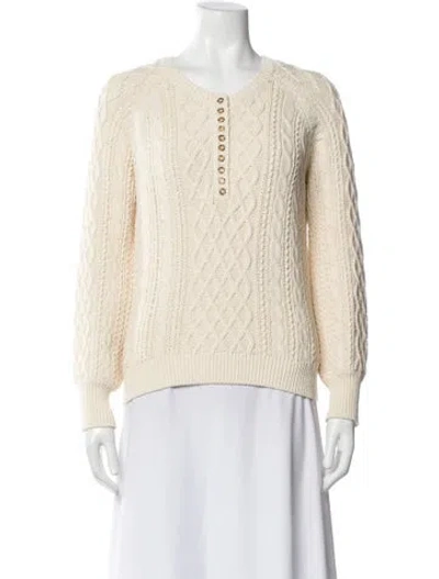 Pre-owned La Maille Sezane Crew Neck Sweater In Neutral