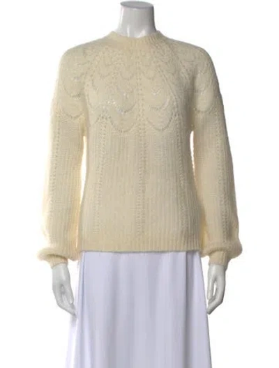 Pre-owned La Maille Sezane Crew Neck Sweater In Neutral
