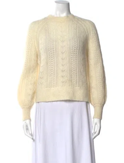 Pre-owned La Maille Sezane Crew Neck Sweater In Neutral
