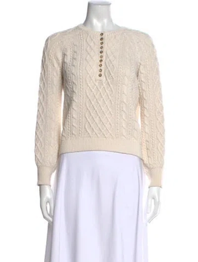 Pre-owned La Maille Sezane Crew Neck Sweater In Neutral
