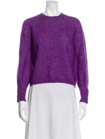 Pre-owned La Maille Sezane Crew Neck Sweater In Purple