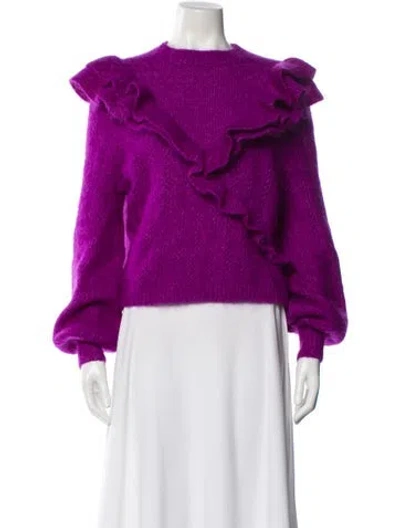 Pre-owned La Maille Sezane Crew Neck Sweater In Purple