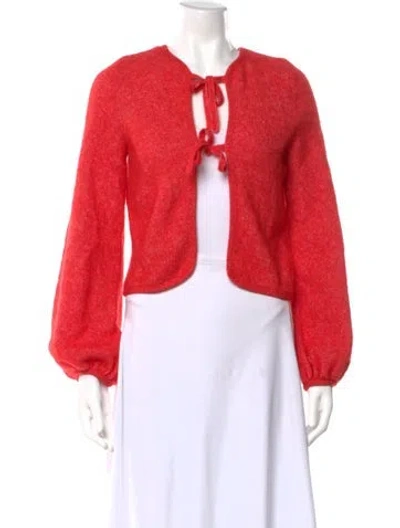 Pre-owned La Maille Sezane Crew Neck Sweater In Red