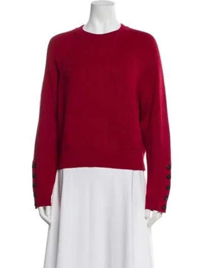 Pre-owned La Maille Sezane Crew Neck Sweater In Red