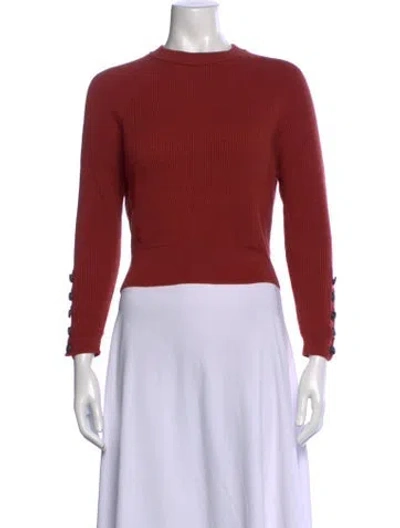 Pre-owned La Maille Sezane Crew Neck Sweater In Red