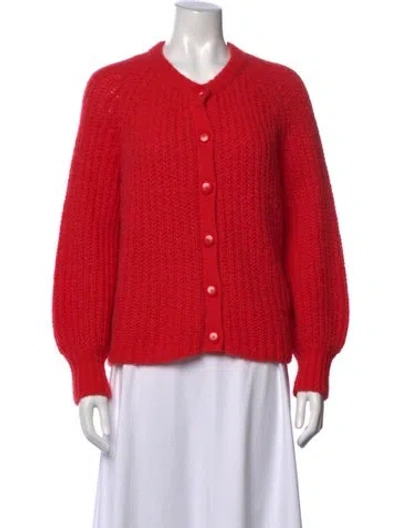 Pre-owned La Maille Sezane Crew Neck Sweater In Red