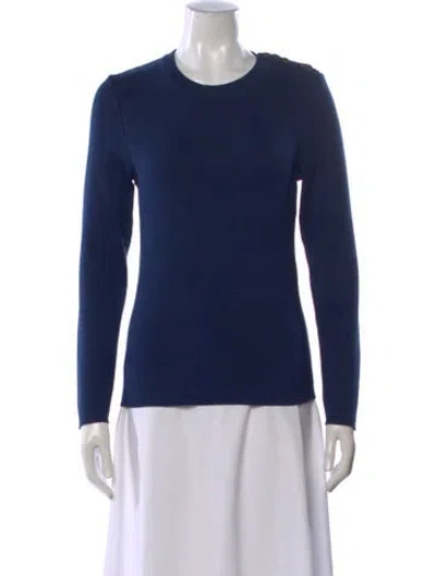 Pre-owned La Maille Sezane Crew Neck Sweater W/ Tags In Blue