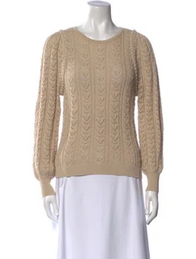 Pre-owned La Maille Sezane Crew Neck Sweater W/ Tags In Neutral