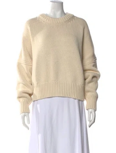 Pre-owned La Maille Sezane Crew Neck Sweater W/ Tags In Neutral