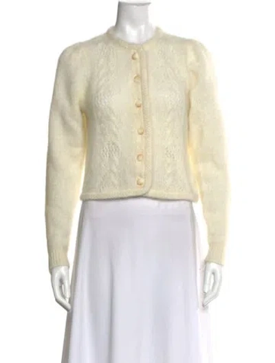 Pre-owned La Maille Sezane Crew Neck Sweater In White