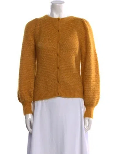 Pre-owned La Maille Sezane Crew Neck Sweater In Yellow
