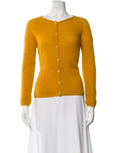 Pre-owned La Maille Sezane Crew Neck Sweater In Yellow