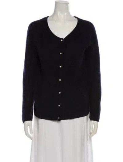 Pre-owned La Maille Sezane Kid Mohair Scoop Neck Sweater In Black