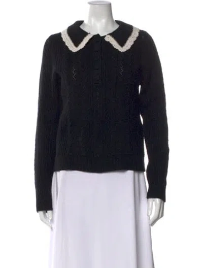 Pre-owned La Maille Sezane Long Sleeve Top In Blue