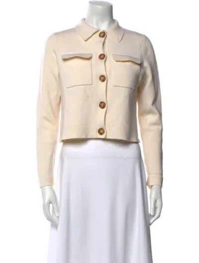 Pre-owned La Maille Sezane Merino Wool Crew Neck Sweater In Neutral