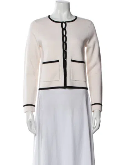 Pre-owned La Maille Sezane Merino Wool Crew Neck Sweater In Neutral