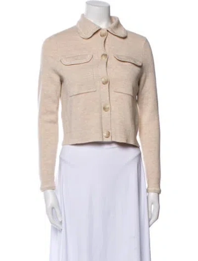 Pre-owned La Maille Sezane Merino Wool Denim Jacket In Neutral