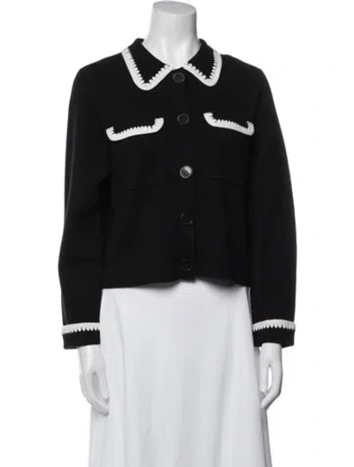 Pre-owned La Maille Sezane Merino Wool Jacket In Black