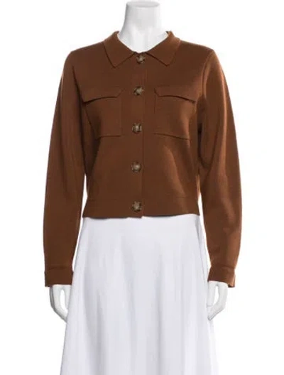 Pre-owned La Maille Sezane Merino Wool Jacket In Brown