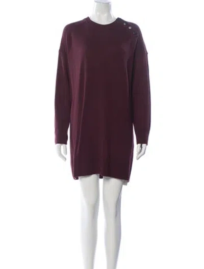 Pre-owned La Maille Sezane Merino Wool Knee-length Dress In Brown