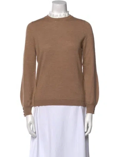 Pre-owned La Maille Sezane Merino Wool Mock Neck Sweater W/ Tags In Neutral