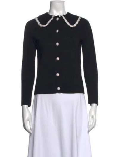 Pre-owned La Maille Sezane Merino Wool Open Front Sweater In Multi