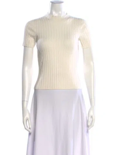 Pre-owned La Maille Sezane Merino Wool Scoop Neck Sweater In Neutral