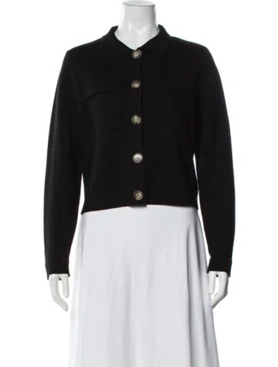 Pre-owned La Maille Sezane Merino Wool Sweater In Black