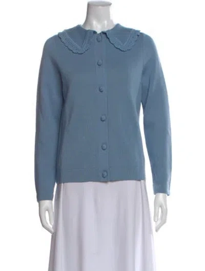 Pre-owned La Maille Sezane Merino Wool Sweater In Blue
