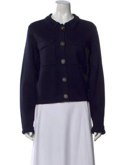 Pre-owned La Maille Sezane Merino Wool Sweater In Blue