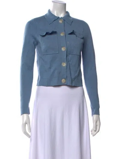 Pre-owned La Maille Sezane Merino Wool Sweater In Blue