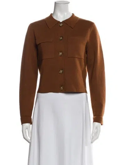 Pre-owned La Maille Sezane Merino Wool Sweater In Brown