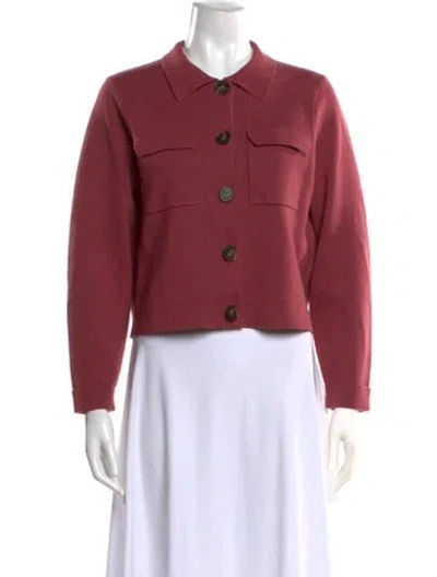Pre-owned La Maille Sezane Merino Wool Sweater In Red