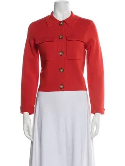 Pre-owned La Maille Sezane Merino Wool Sweater In Red