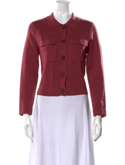 Pre-owned La Maille Sezane Merino Wool Sweater In Red