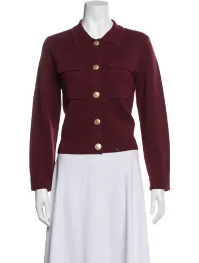 Pre-owned La Maille Sezane Merino Wool Sweater In Red