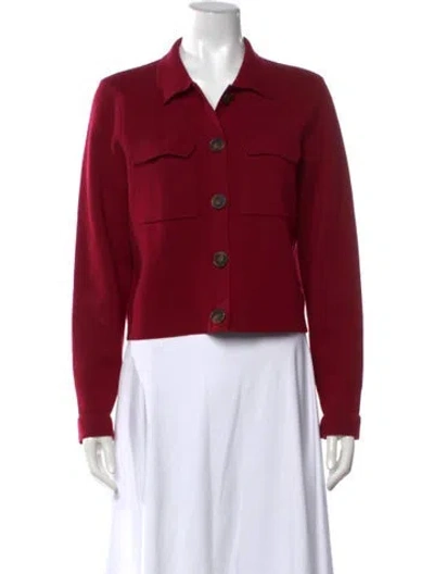 Pre-owned La Maille Sezane Merino Wool Sweater In Red