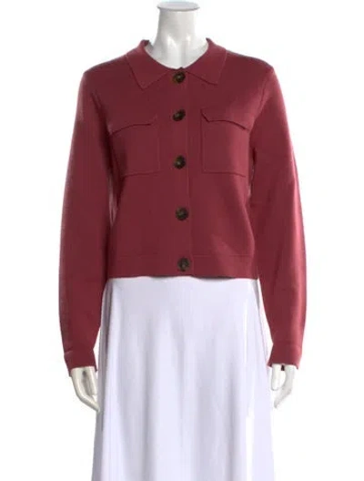 Pre-owned La Maille Sezane Merino Wool Sweater In Red