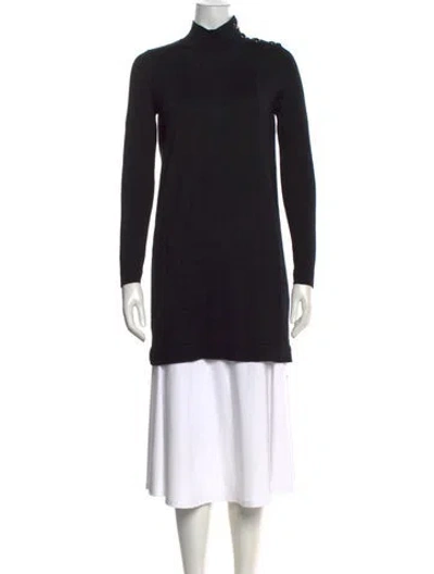 Pre-owned La Maille Sezane Merino Wool Turtleneck Sweater In Black