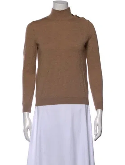 Pre-owned La Maille Sezane Merino Wool Turtleneck Sweater In Neutral
