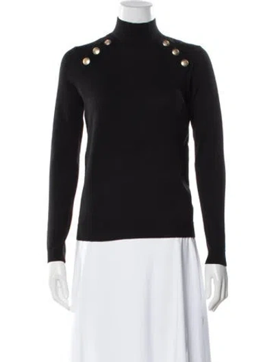 Pre-owned La Maille Sezane Merino Wool Turtleneck Sweater W/ Tags In Black