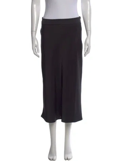 Pre-owned La Maille Sezane Midi Length Skirt In Black