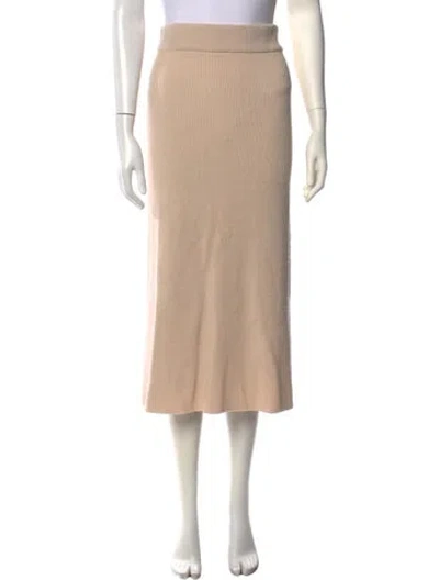Pre-owned La Maille Sezane Midi Length Skirt In Brown